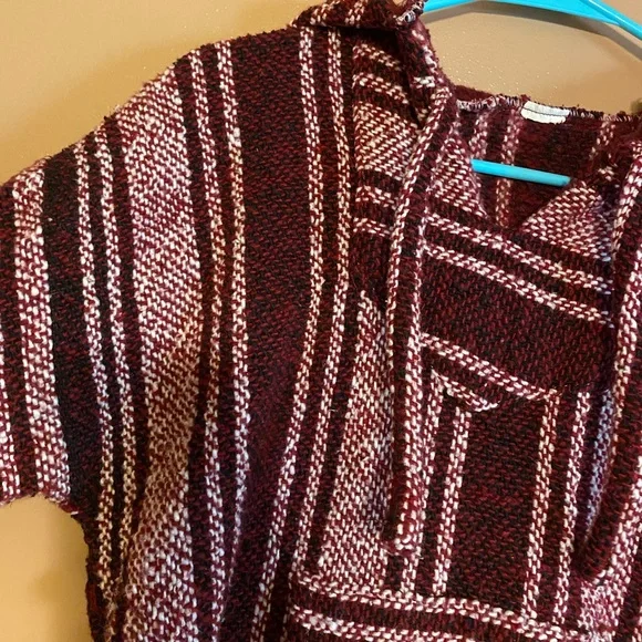 hoodie maroon & white - Picture 3 of 3